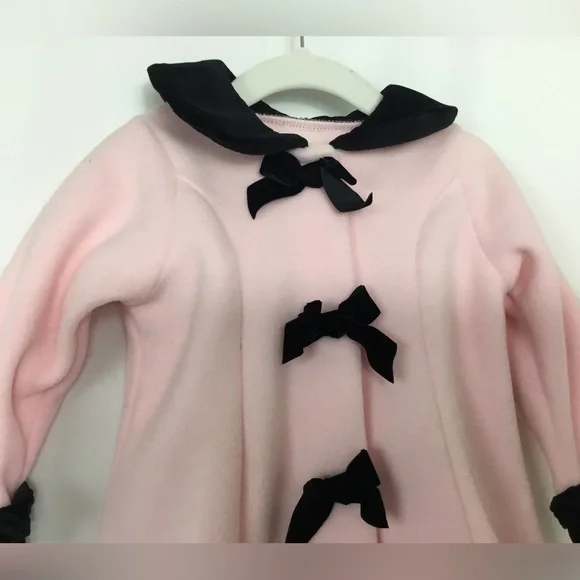 Pink Fleece Swing Coat Toddler Size 18M by Sophie Rose - Picture 3 of 5